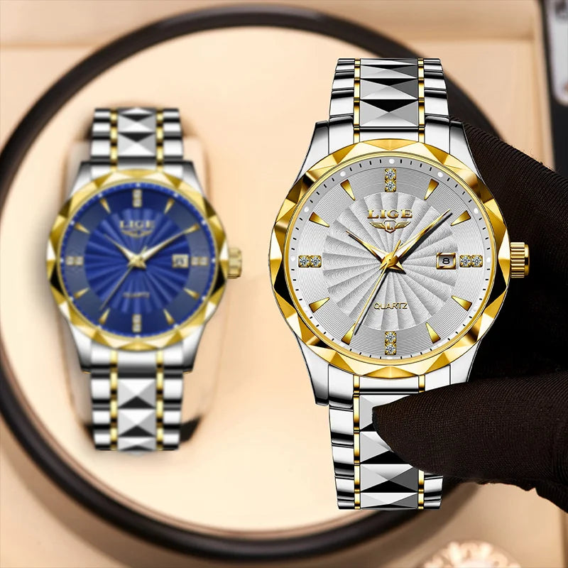Elegant Women's Luxury Quartz Watch - Waterproof & Luminous