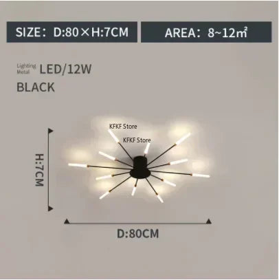 Luxury Modern LED Chandelier - Elegant Ceiling Light Fixture