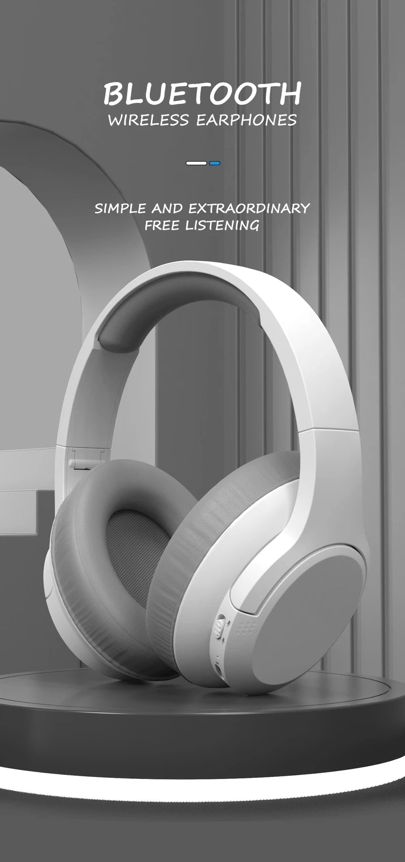 Premium Wireless Headphones Bluetooth 5.3 - Hi-Res Audio & 50H Battery