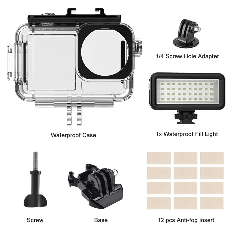 Professional Waterproof Case for DJI Osmo Action 5 4 3