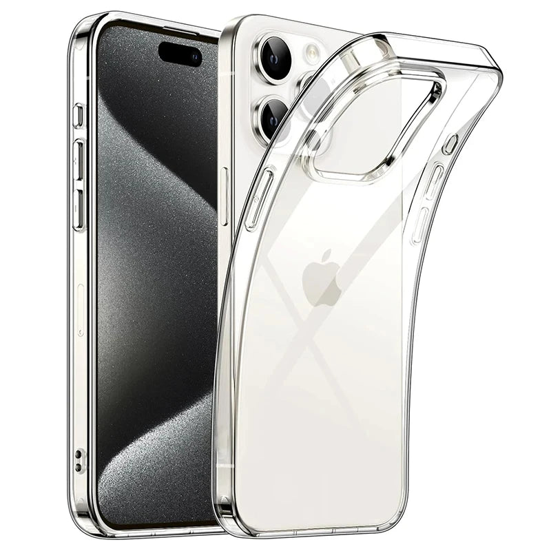 Premium Transparent Black Silicone Case - Ultra Thin Clear Shell