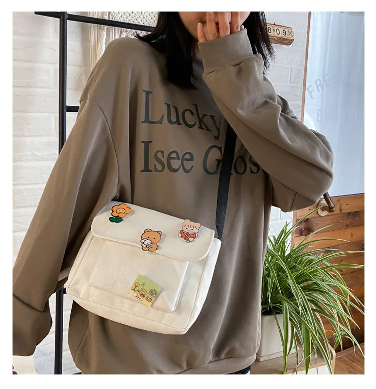 Premium Japanese Harajuku Bag - Versatile Student Crossbody