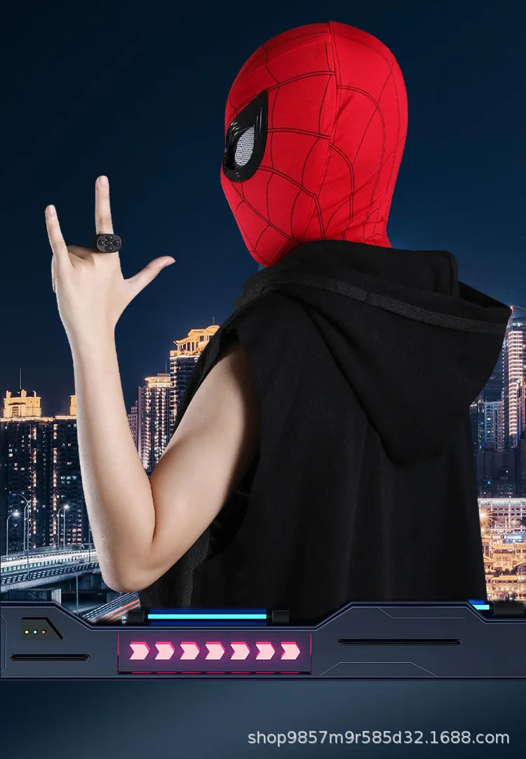Interactive Spiderman Cosplay Mask - Remote Control Moving Eyes
