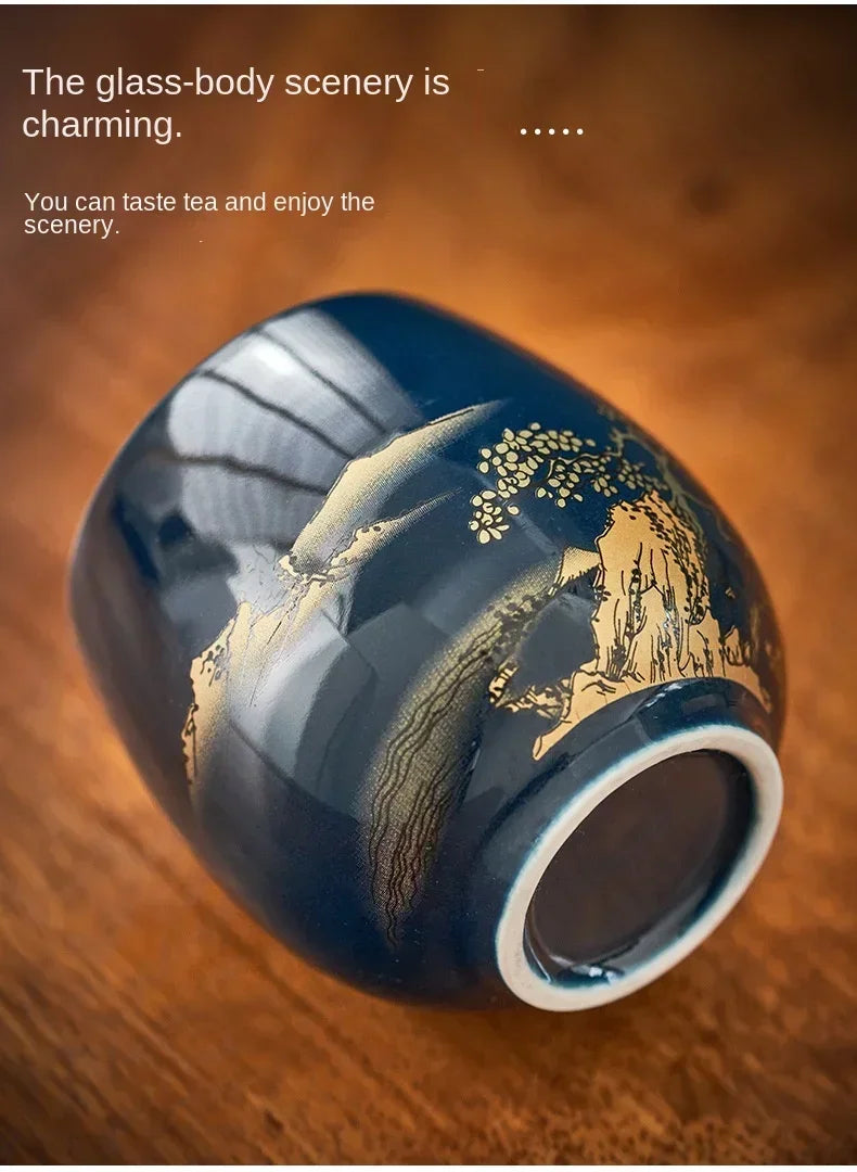 Elegant Japanese Master Tea Cup - Handcrafted Ceramic