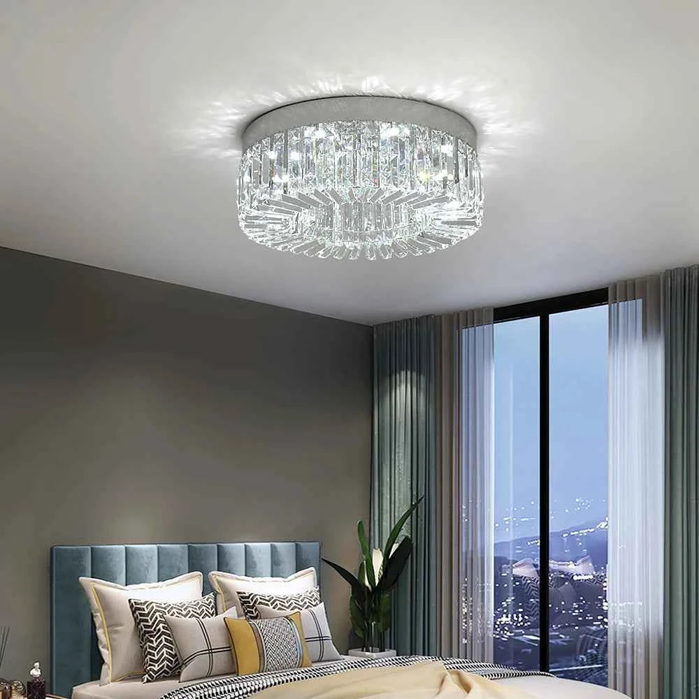 Elegant Modern Crystal Chandelier - LED Ceiling Light