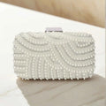 Elegant Pearl Rhinestone Bag - Luxury Evening Clutch
