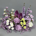Luxury Champagne Pink Artificial Flower Row for Wedding Backdrop