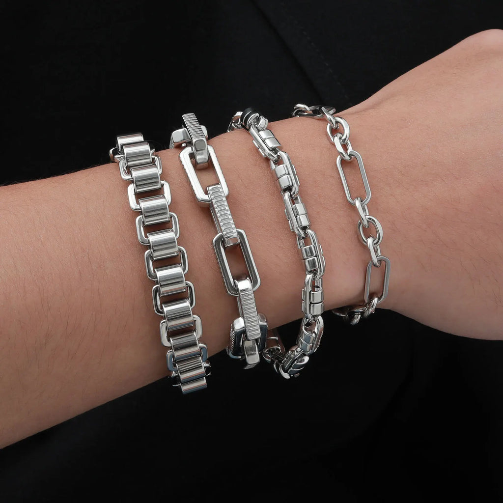 Premium Men's Chain Bracelet - Anti-Allergy Stainless Steel