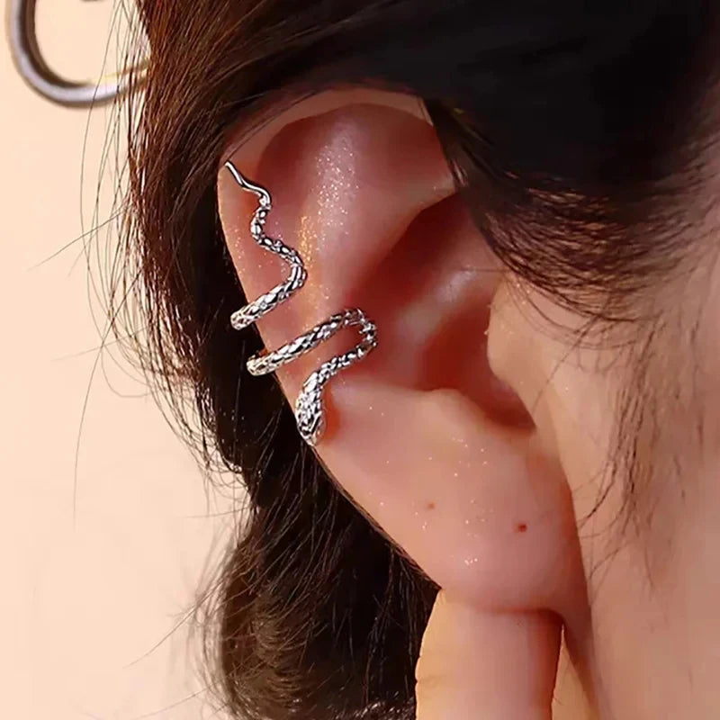 Vintage Snake Ear Cuff - Gothic No Piercing Cartilage Earring
