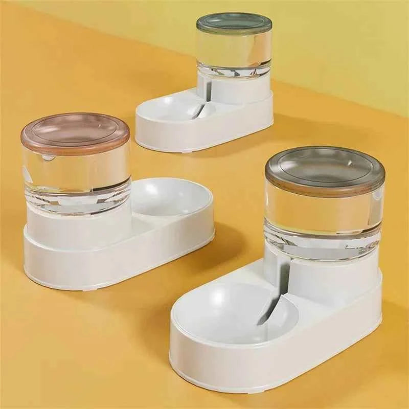 PP material Pet feeder Pet Water Fountain Drink Bowl Automatic Pet Feeder Large Cat Dog Food Dispenser