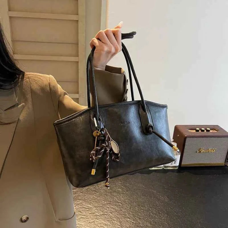 Women’s PU Leather Shoulder Bag - Y2K Retro Crossbody Bag Tote Handbag - Tulique