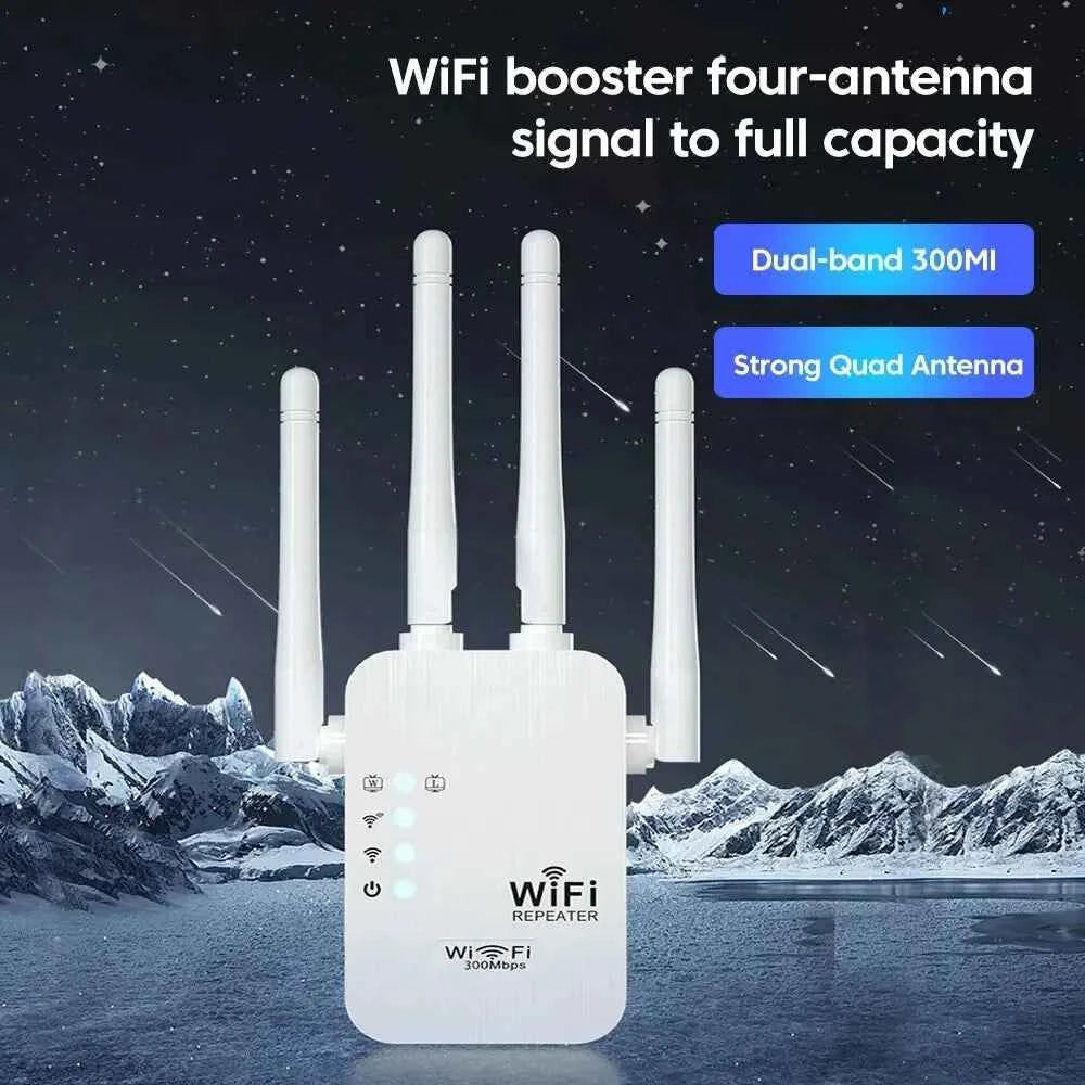 High-Speed WiFi Range Extender - 300Mbps Signal Booster