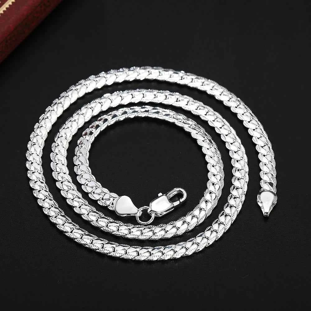 Elegant 925 Silver Necklace Chain - Premium Link Jewelry