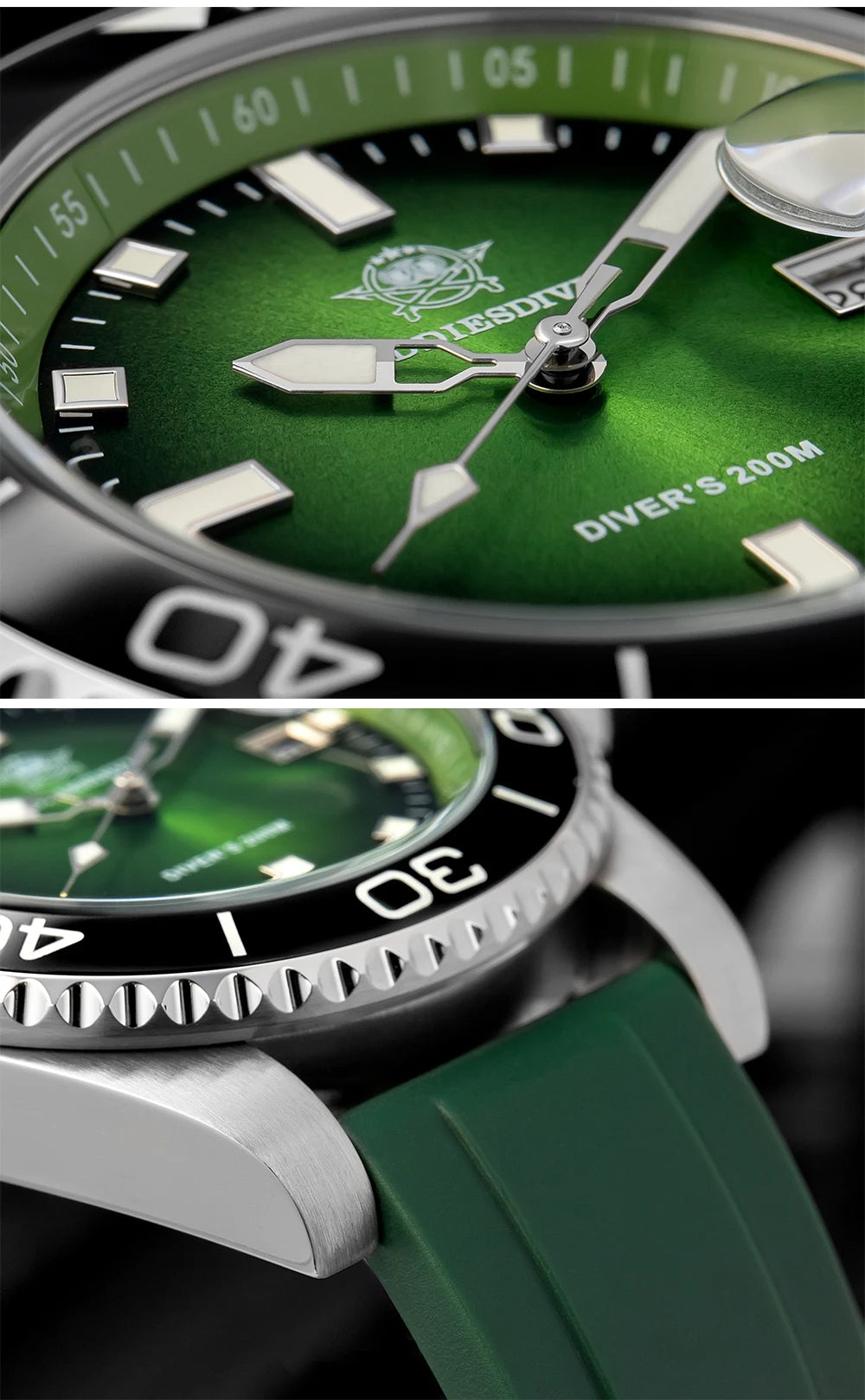 Luxury Men's Diving Watch - 200M Waterproof & Luminous