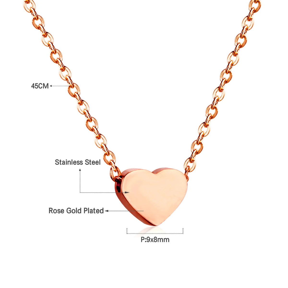 Elegant Gold Plated Stainless Steel Chain Necklace & Bracelet