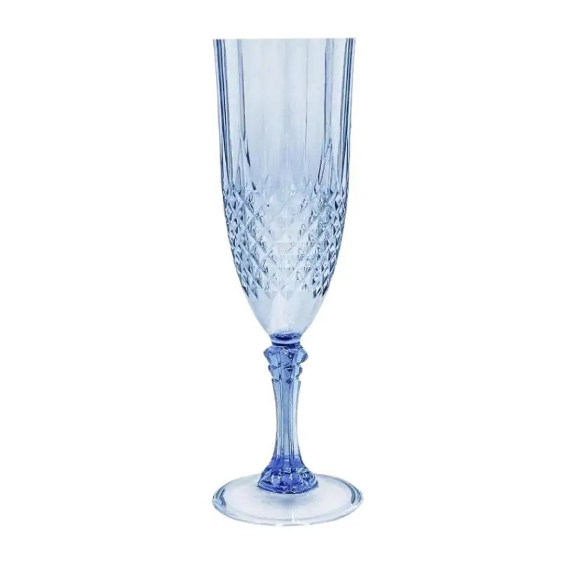 Elegant Champagne Goblet Set - Crystal High-Stem Wine Glasses