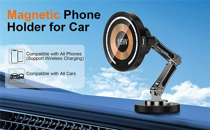 Premium Magnetic Car Wireless Charger Stand