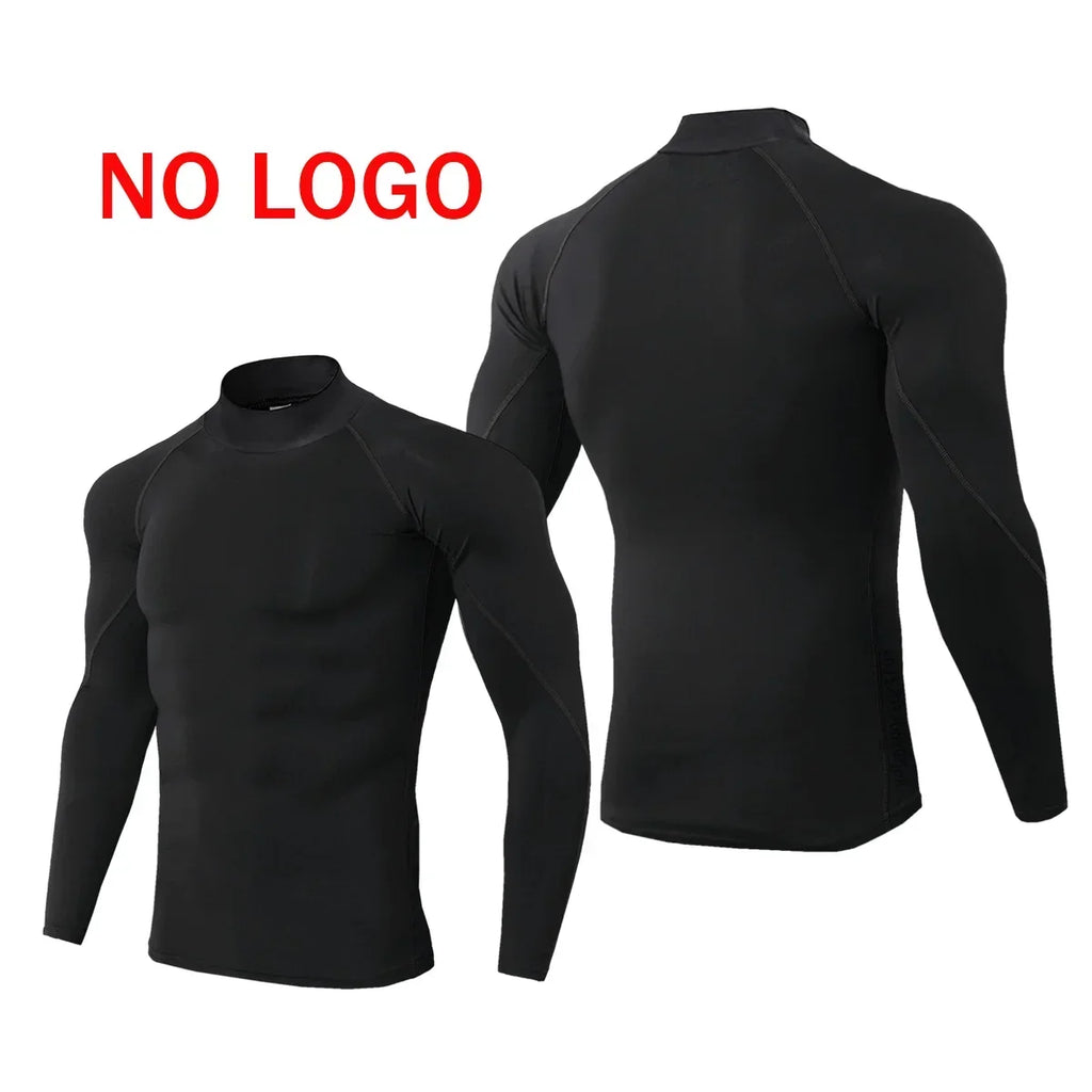 Premium Men's Compression Long Sleeve Shirt - Quick Dry Fitness Tee