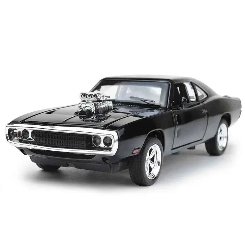 Premium 1970 Dodge Charger Alloy Model - Pull Back Sports Car