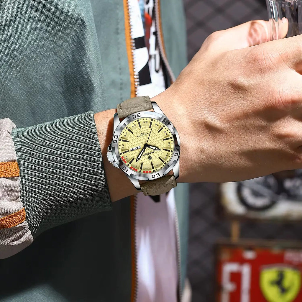 Luxury Mens Quartz Watch - Waterproof Business Wristwatch