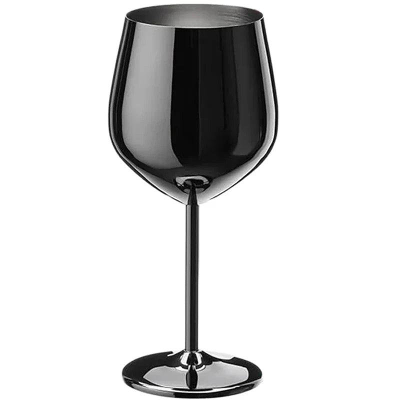 Premium Stainless Steel Wine Goblet - Durable & Elegant 500ml