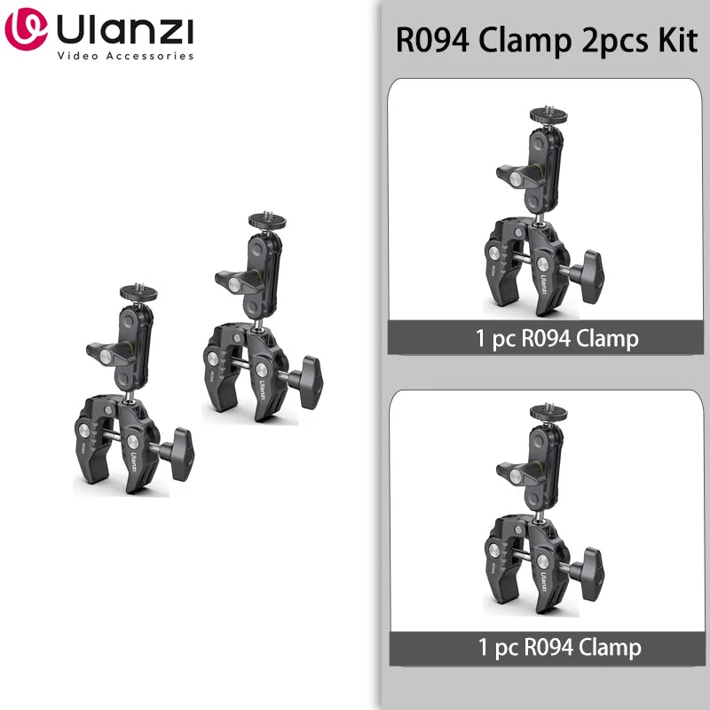 Professional Metal Super Clamp - Secure Camera & Light Mount