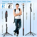 Professional Portable Camera Tripod - 360° Rotation & Remote