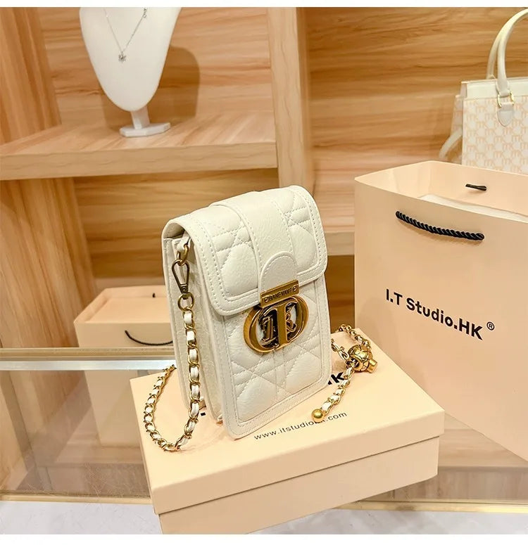 Elegant Mini Chain Bag - Luxury Designer Crossbody