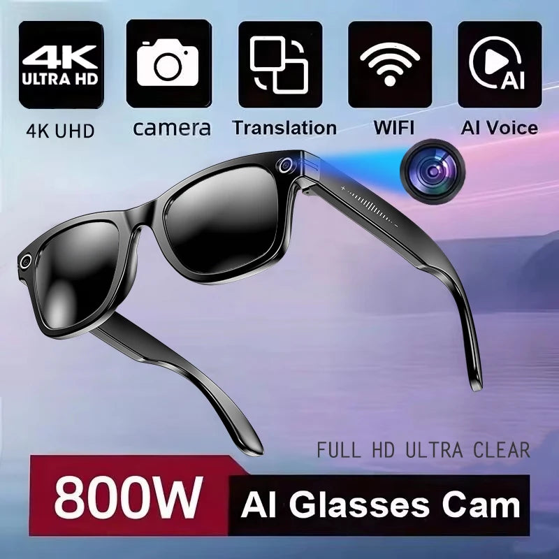 Advanced Smart Sunglasses with HD Camera & AI Translation