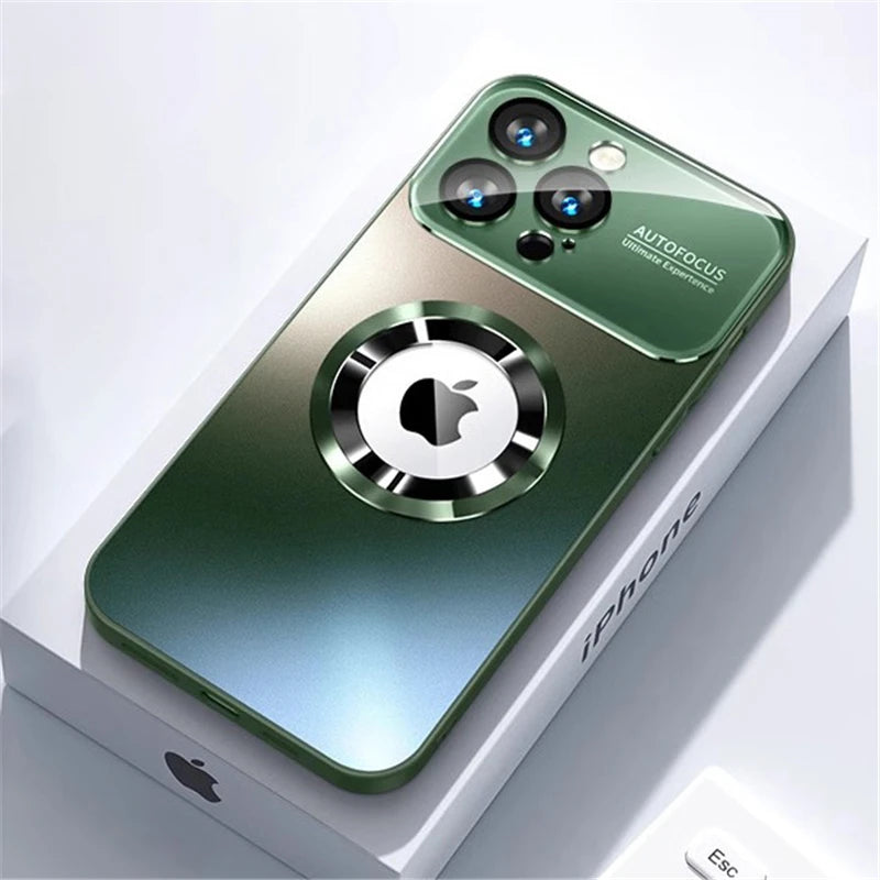 Luxury Titanium Metallic Magnetic Phone Case for iPhone