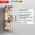Elegant Crystal Wall Lamp - Dimmable Eye Care Lighting