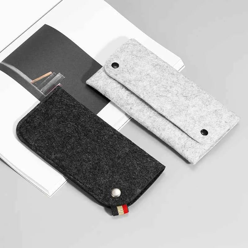 Soft PU Leather Glasses Case - Portable & Dustproof Reading Glasses Bag