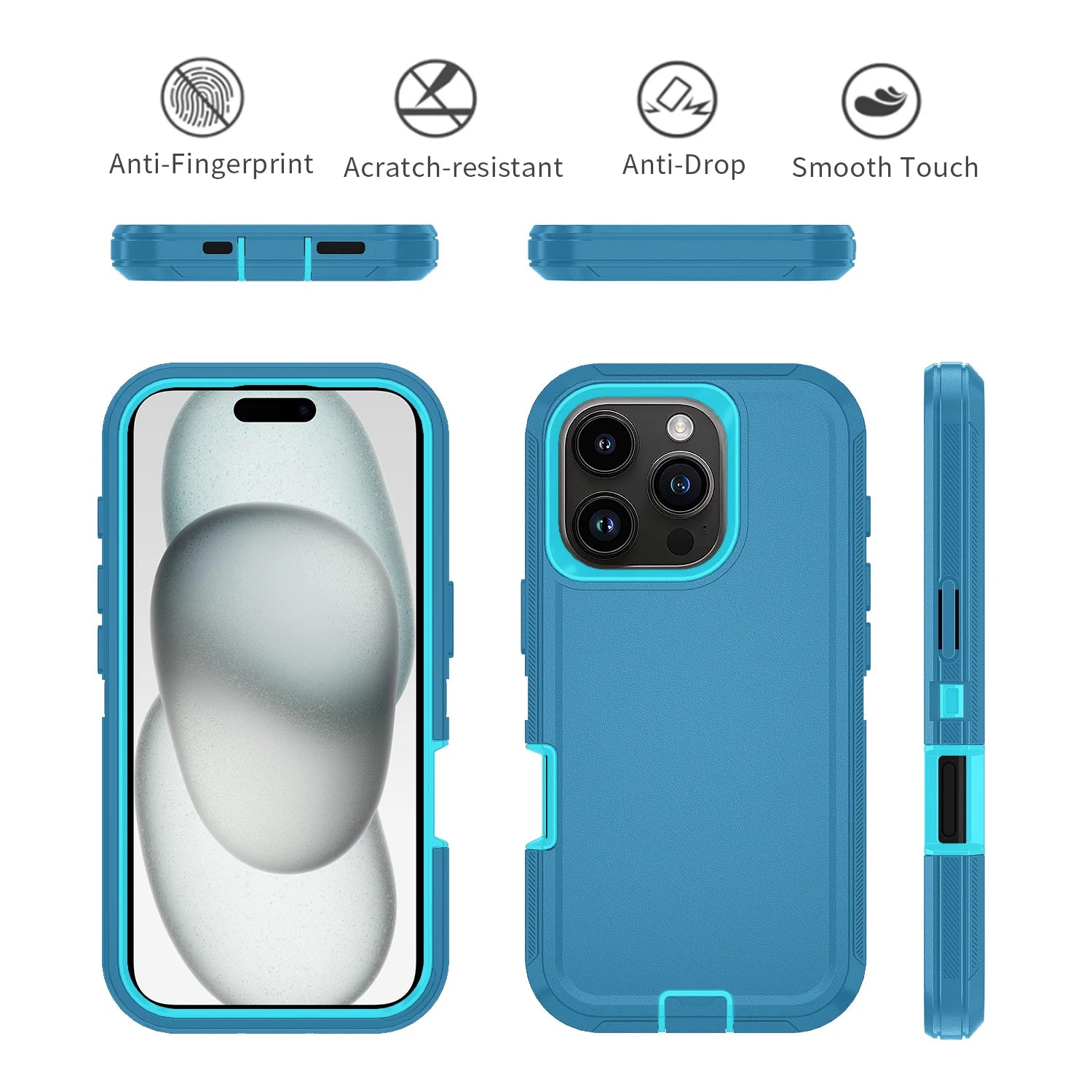 Premium Shockproof iPhone Case - Defender Hard PC+TPU Cover