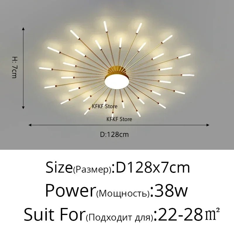 Luxury Modern LED Chandelier - Elegant Ceiling Light Fixture