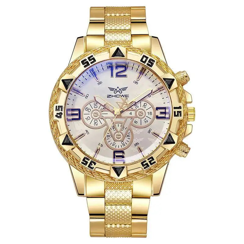 Elegant Men's Business Quartz Watch - Large Dial