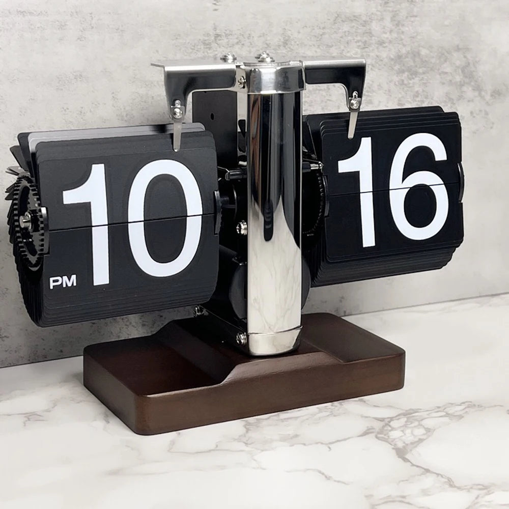 Elegant Automatic Flipping Clock - Modern Home Decor