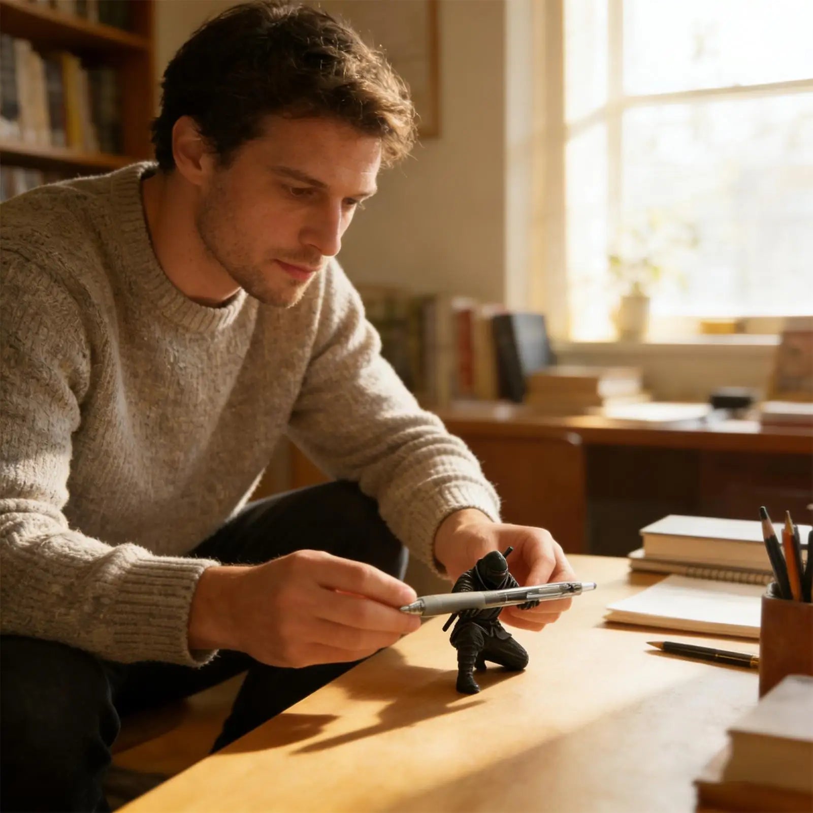 Premium 3D Printed Pen Holder - Decorative Desk Organizer