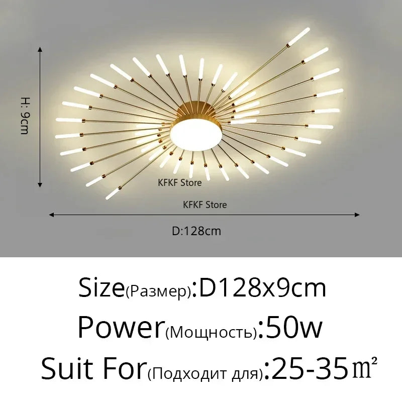 Luxury Modern LED Chandelier - Elegant Ceiling Light Fixture
