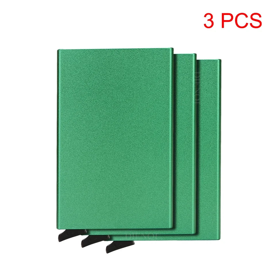 Minimalist Metal Card Holder - RFID Blocking Luxury Wallet