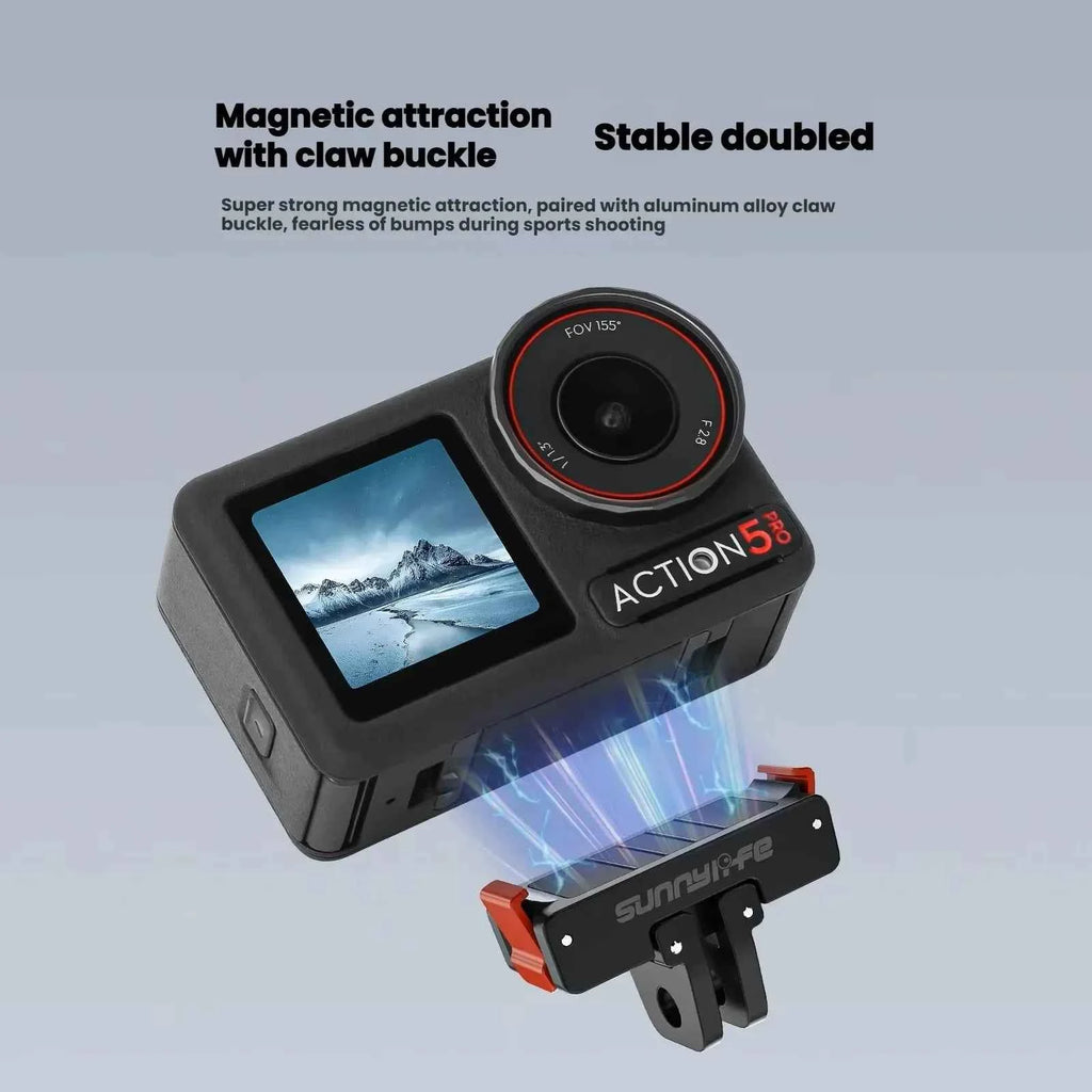 Professional Magnetic Adapter Mount for Action Cameras