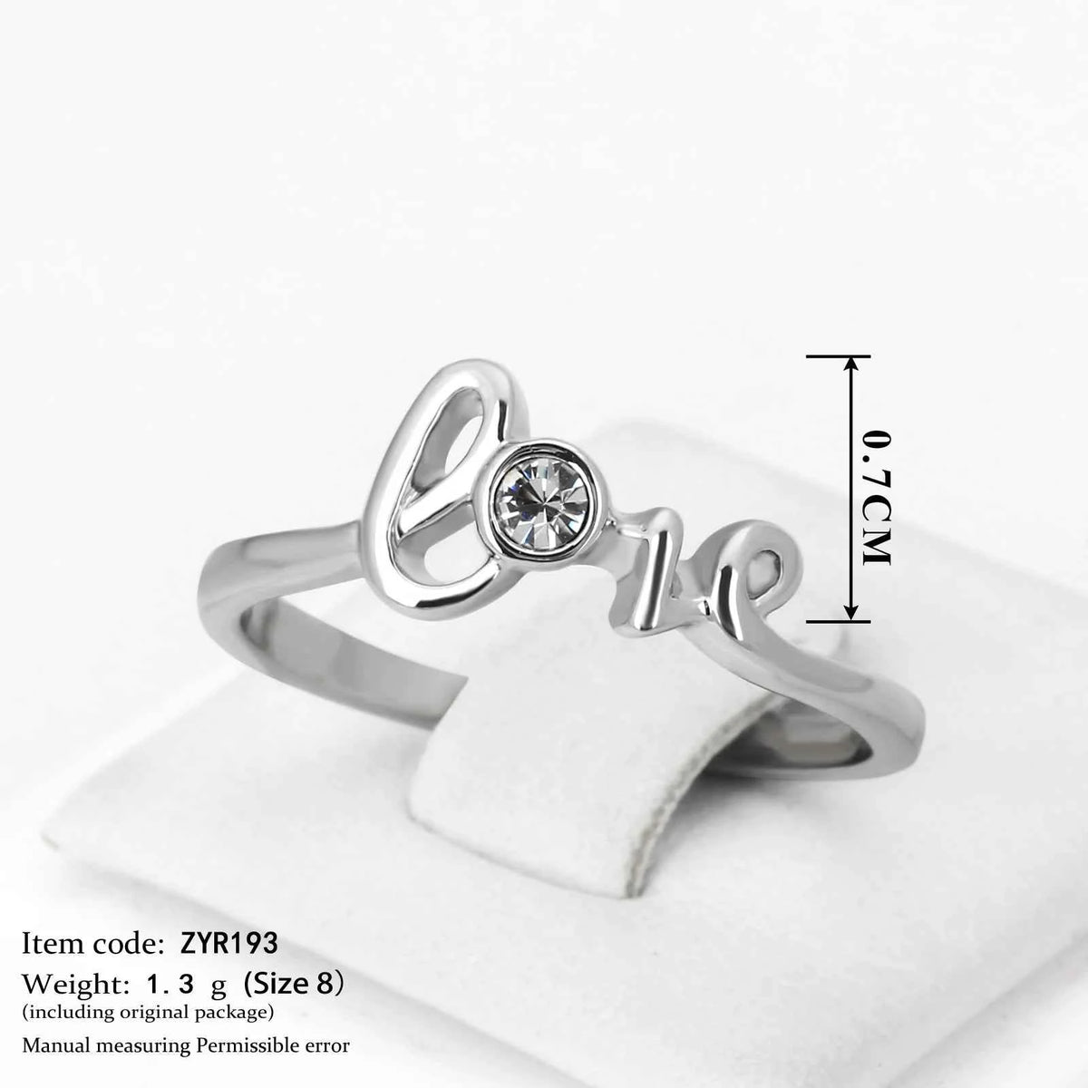 Elegant Crystal Ring for Women - Rose Gold Austrian Crystals