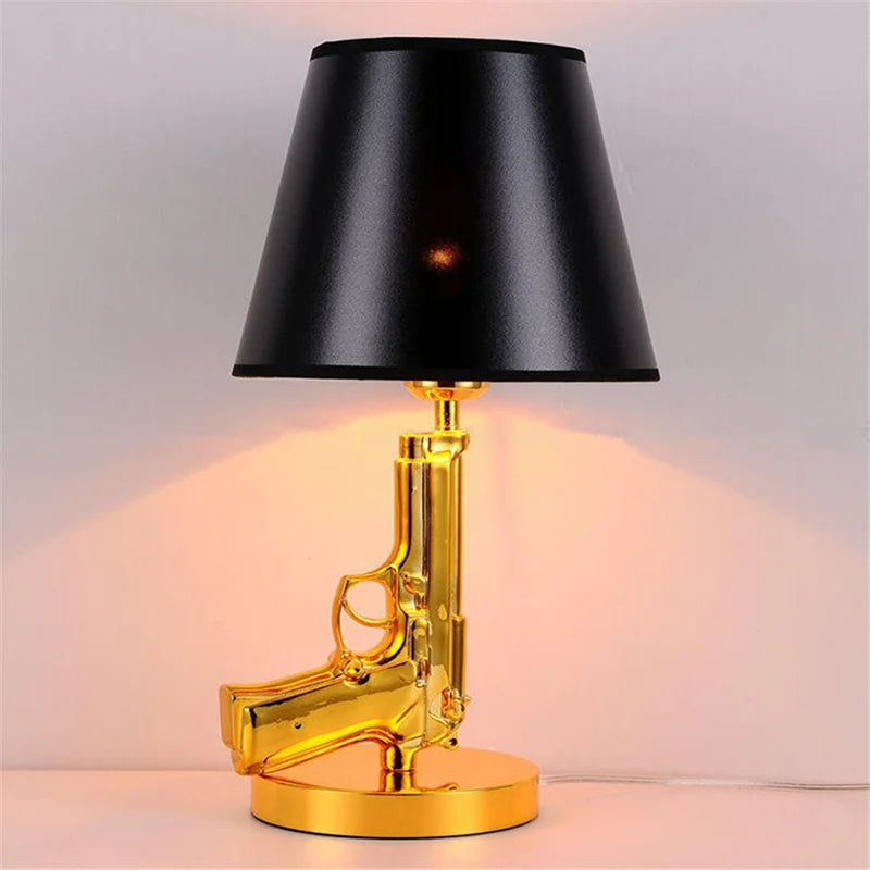 Luxury AK47 Gun Design Lamp - Creative Metal Desk Decor