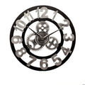 Premium Industrial Gear Wall Clock - Moving Metal Decor