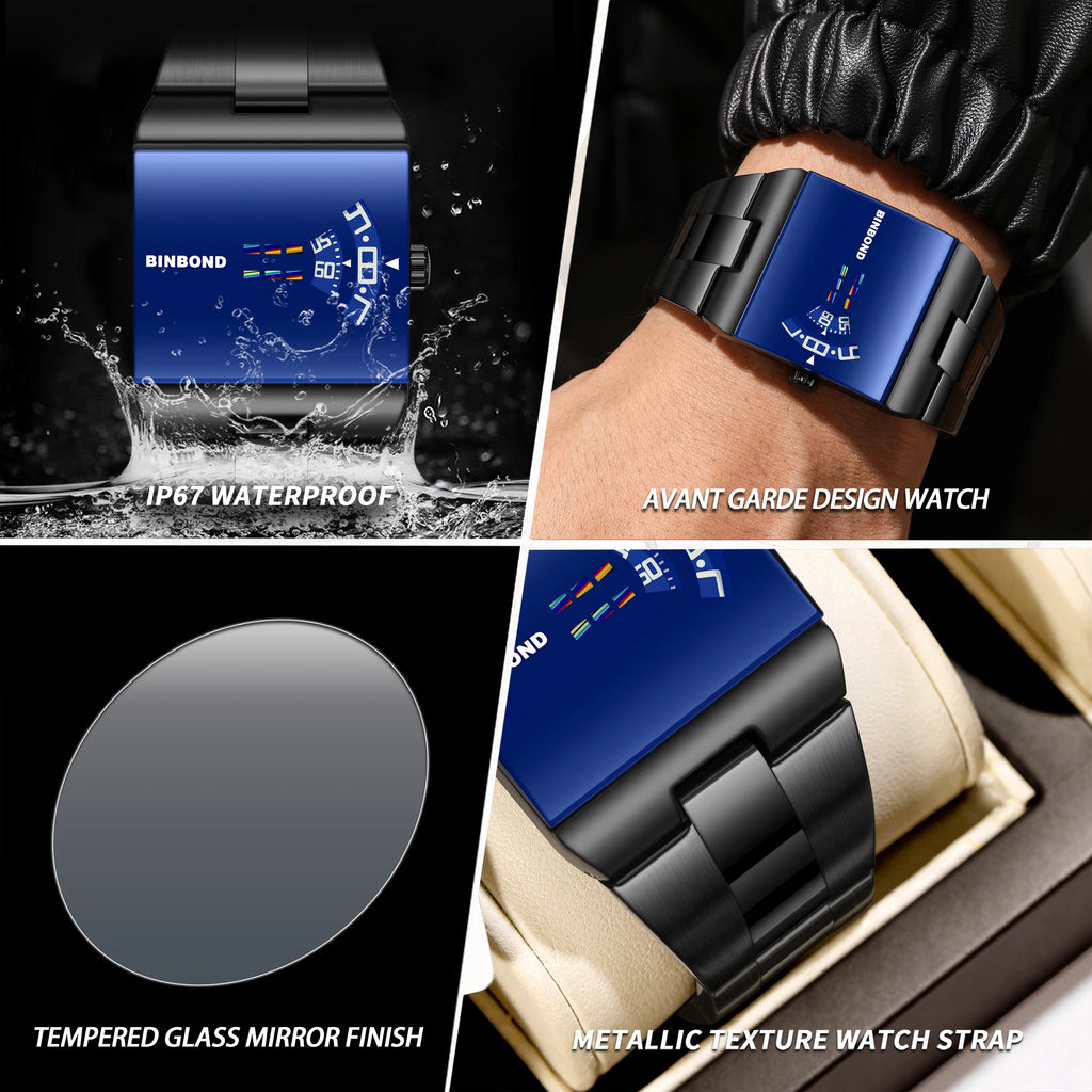 Luxury Men's Quartz Watch - Waterproof Sport Wristwatch