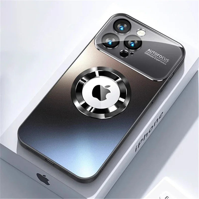 Luxury Titanium Metallic Magnetic Phone Case for iPhone