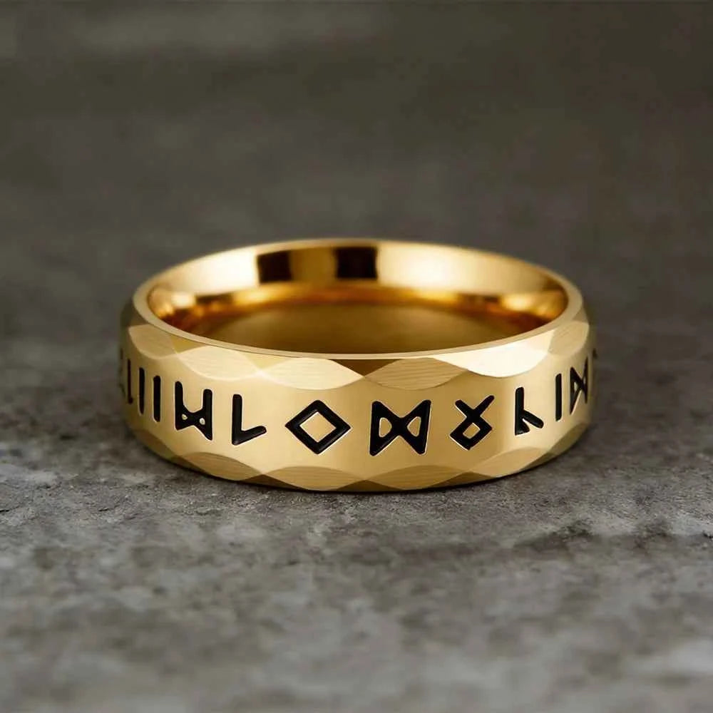 Elegant Viking Rune Ring for Men