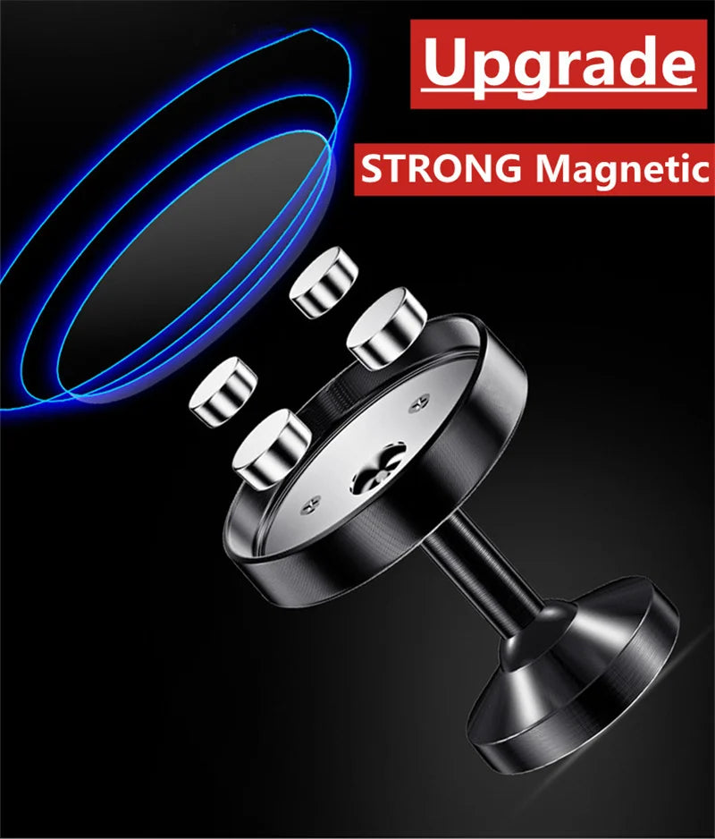 Premium Magnetic Car Phone Holder - 720° Rotation Dashboard Mount
