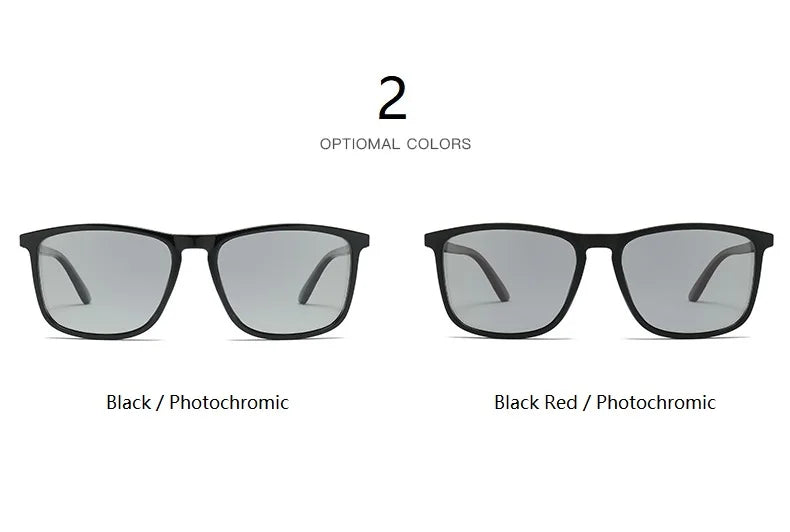 Premium Vintage Square Sunglasses - Photochromic & UV Protected