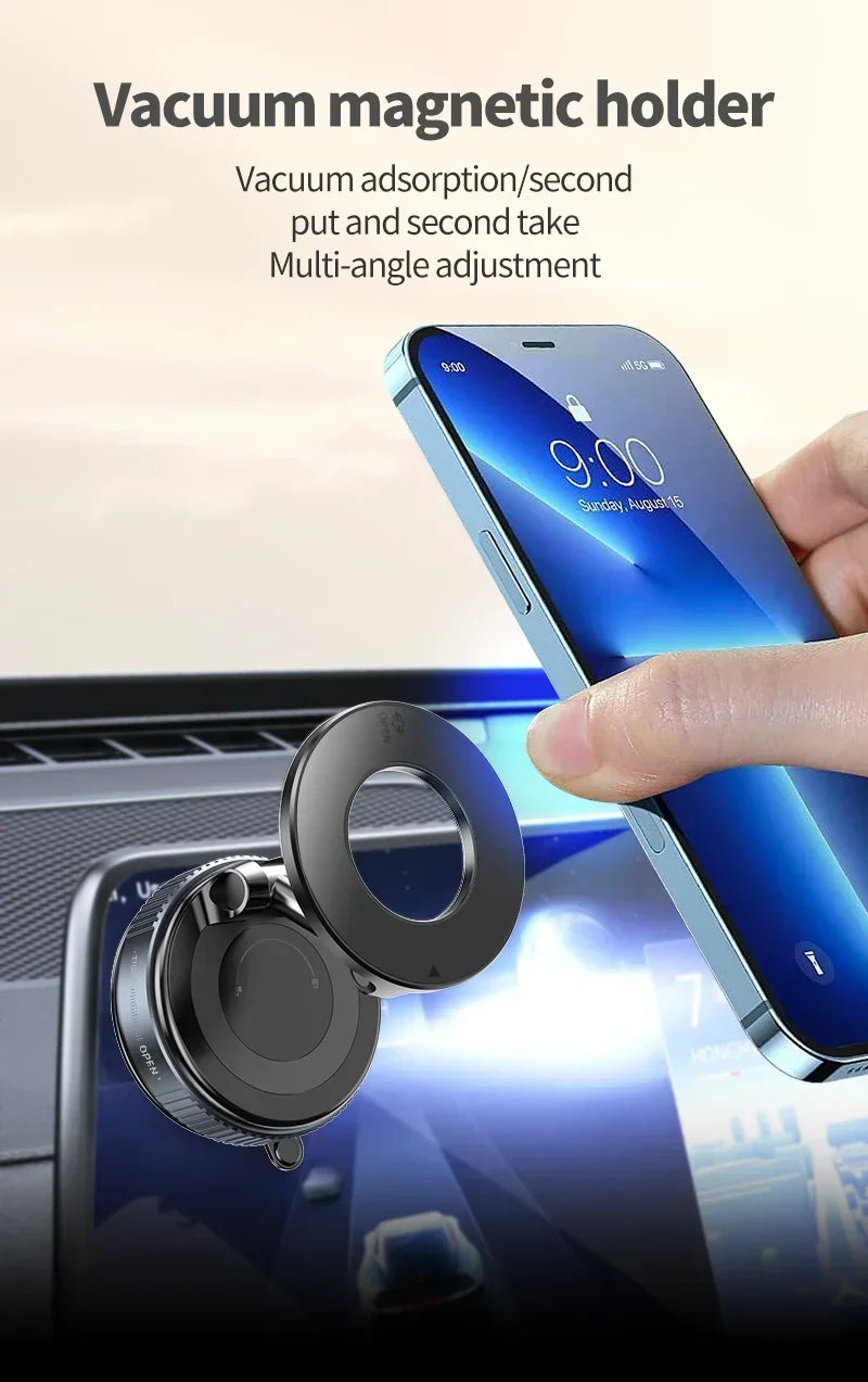 Premium Magnetic Car Phone Holder - 360° Foldable Mount