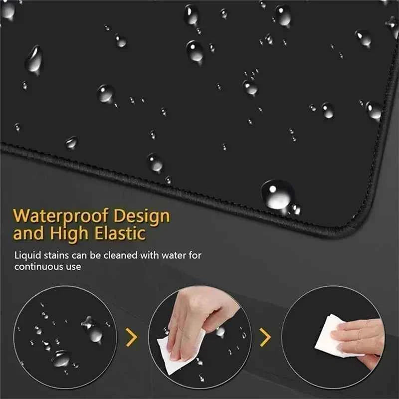 P-Pokemon Lugia Gaming Mouse Pad Large Extended Desk Mat Non-Slip Rubber Base Stitched Edges for PC Gamer Office Computer